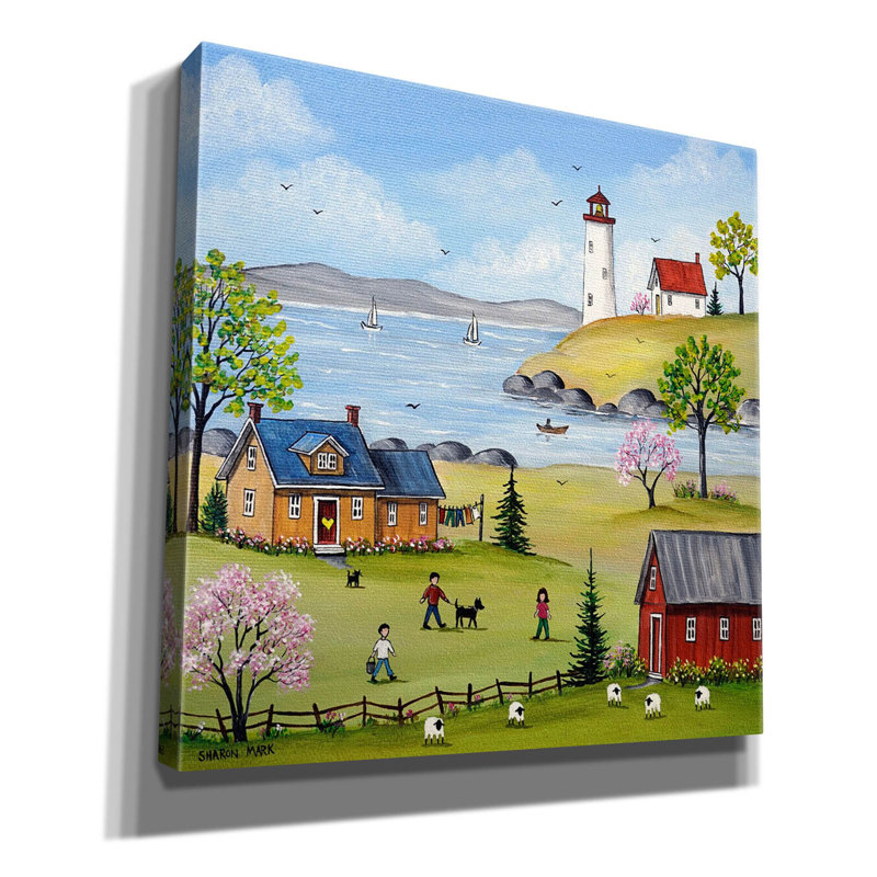 «Drost at the bay on Canvas» par Sharon Mark, reproduction, H 12 po x l 12 po x P 0,75 po