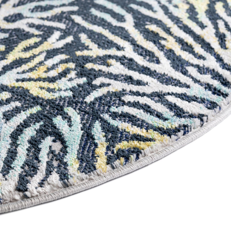 Pestre Indoor Rug, Round 7'