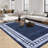 Machine Washable Rug Modern Geometric Hallway Rug With Rubber Backing Low Pile Indoor Carpet for Entrance Kitchen Bedroom-616082426