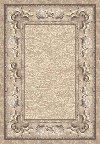 Tapis opale touffeté Alminas, Tapis de couloir 2 pi 1 po x 7 pi 8 po