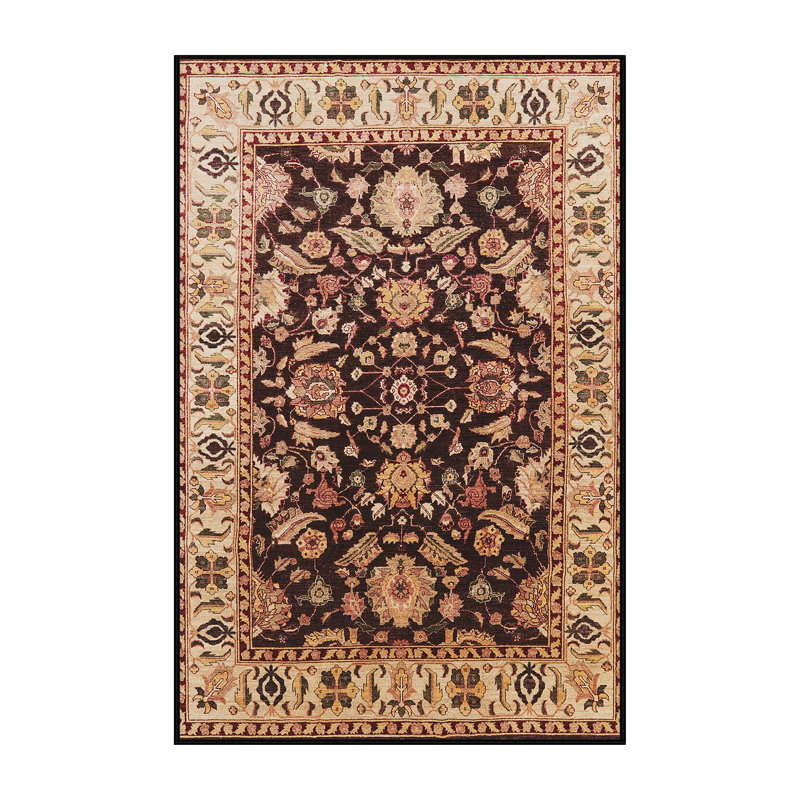 Tapis oriental beige / brun Midge, Rectangle 8 pi x 10 pi
