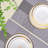 Durable PVC Placemats Set of 8 with Three Horizontal Colour Bands for Stylish Dining Table Decor -291982123