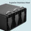 Steel Step On Multi-Compartment Rubbish & Recycling Bin - 54L