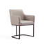 Fauteuil en cuir gris clair Serena Serena-91028796