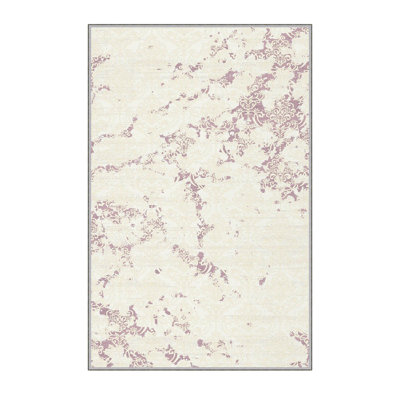 Soft Hall Carpet (2.6 x 4.9 ft), 1% Polyester, .3 in Pile Height | Antibacterial, Non-Slip Underside, 65 g/m² | Machine Washable, 3D Digital Print | Perfect for Living Room, Entryway & Bedroom Décor