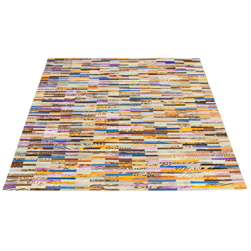 Cowhide Patchwork Indoor Rug