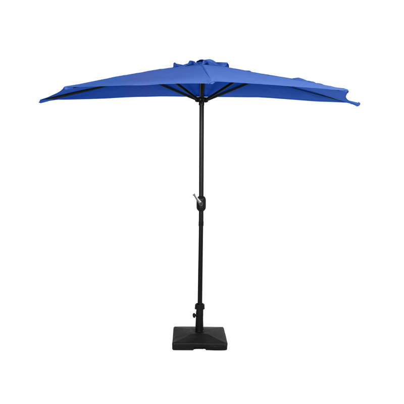 Parasol de marché 9 pi Nicholls, Bleu royal