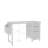 47"Office Desk With Power Outlet,3Drawers And Side Pocket, Easy To Assemble,Frame Stability Reversible For Home Office Study-111949495