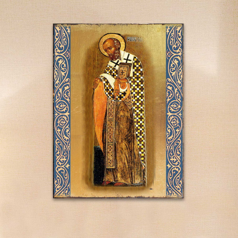 Peinture de saint-nickolas avec icône inspiration