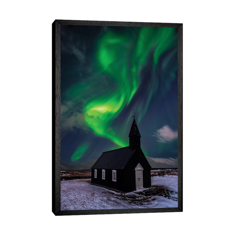 Untitled 1 Piece Wall Art on Canvas, 66.04cm H x 45.72cm W x 3.81cm D, Black Floater Framed