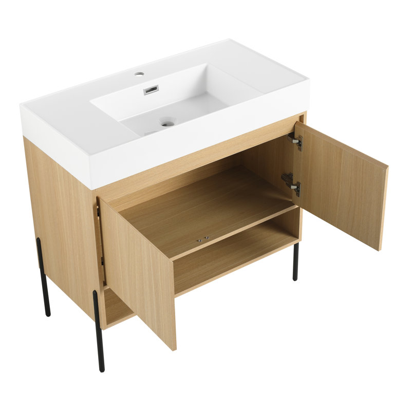 Meuble-lavabo simple 36 po avec résine Allen