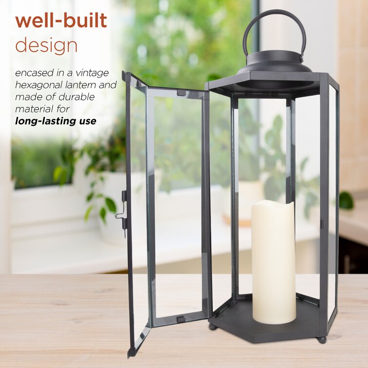 4.8'' Battery Powered Integrated LED Outdoor Lantern