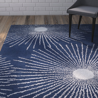 Amier Hand Tufted Wool And Viscose Floral Rug
