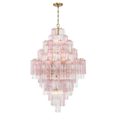 Wesham 20 Light Aged Brass Chandelier