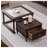 Vintage solid wood combination coffee table