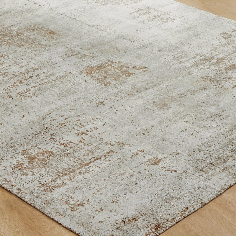 Elements Earthbound Mocha Handmade Area Rug, Rectangle 5'6" x 8'6"