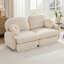 Canapé ergonomique en chenille à 2 couches avec coussins ronds à conception ergonomique facile à assembler-316857444