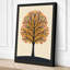 Golden Autumn Tree Scandinavian - Wrapped Canvas-1818416178-1818416179
