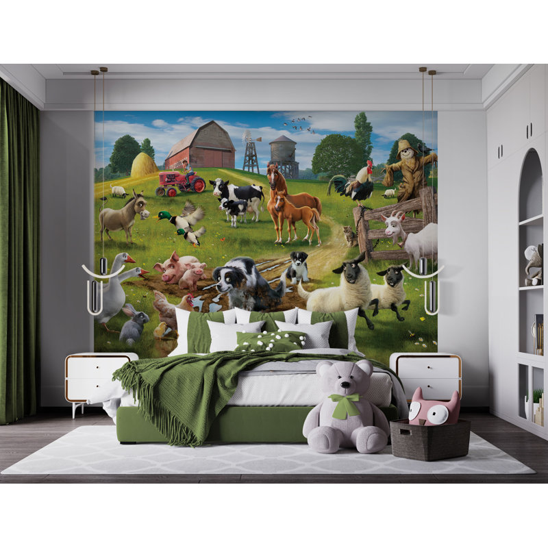 Farmyard Fun Wall Mural - 244m X 305m
