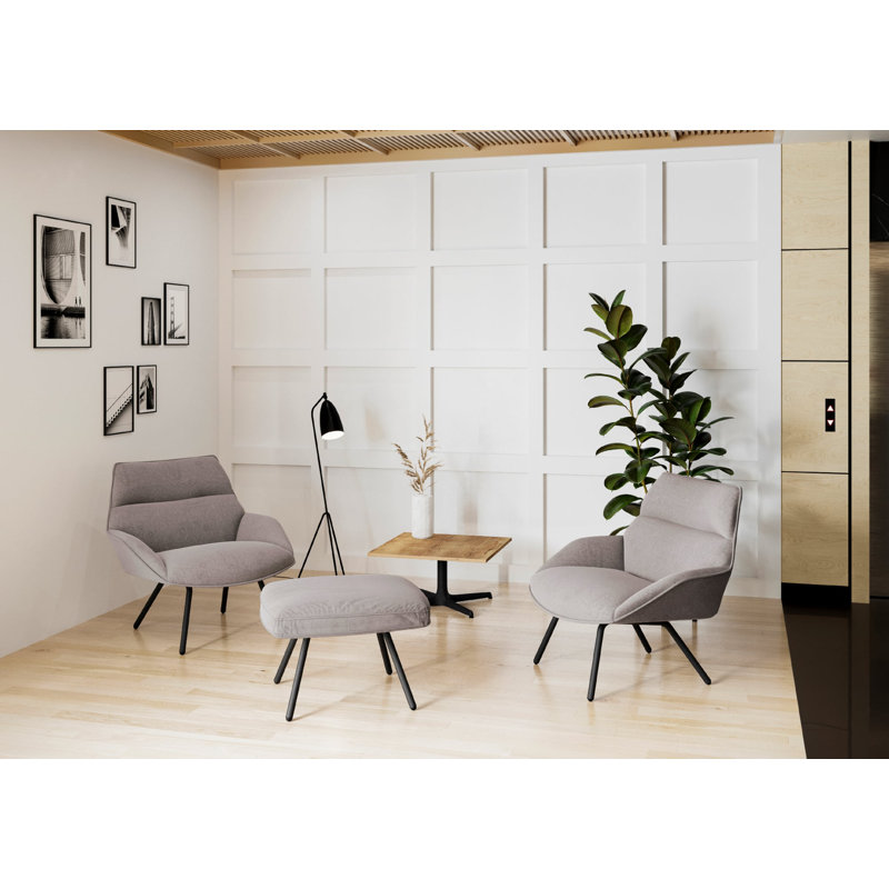 Anou Outdoor Dining Armchair, Gray/Taupe