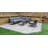Lamaya Rectangular 6 - Piece 8 - Person 2000Cm L Aluminum Table Set with Cushions