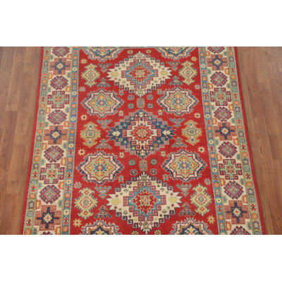 Geometric Kazak Oriental Rug 5x7