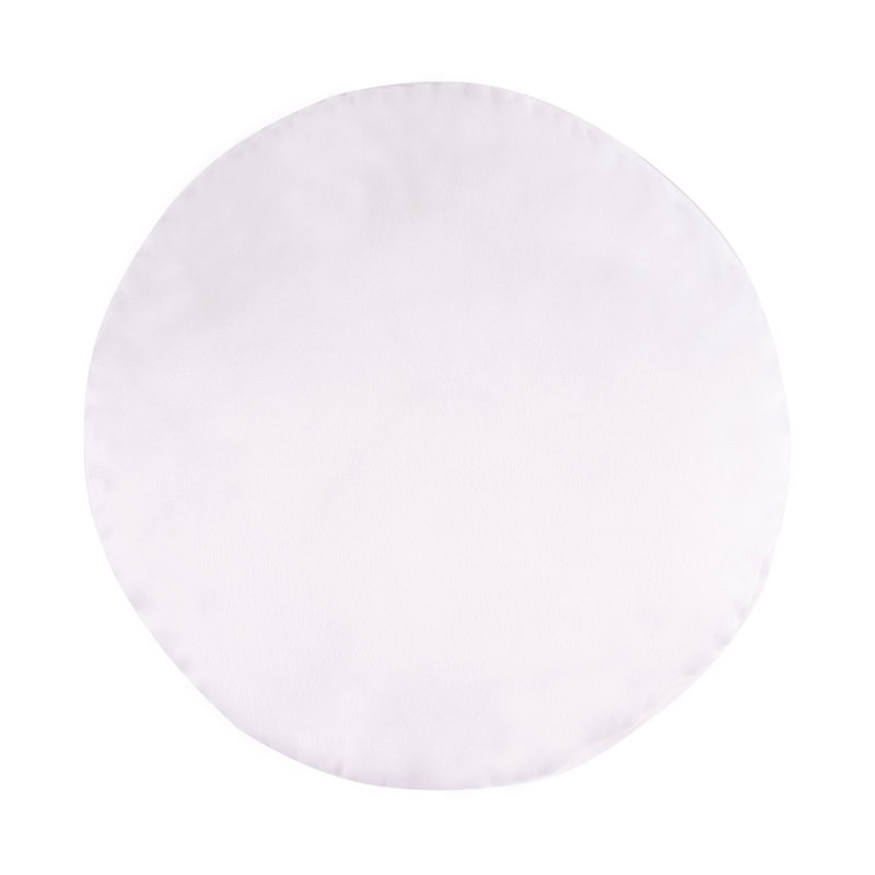 Coussin décoratif de Noël rond à la menthe poivrée Greenland Home Fashions, 35,5 cm, rouge
