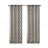 Fretwork Print Grommet Top Window Curtain Panel With Geometric Design And Light-Filtering Texture-534900649-534900631