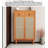 Japanese-style wicker and solid wood shoe cabinet-4814264