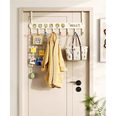 Iron Seamless Over-The-Door Hook Rack