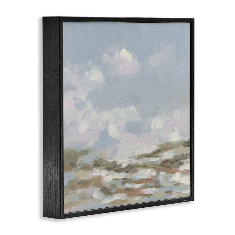 Giclée sur les nuages de la côte nord, design par June Erica Vess, Giclée encadrée noir minuit, H 12 po x l 12 po