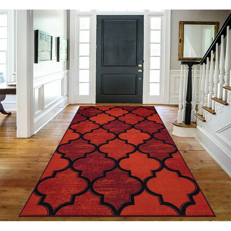 Faulks Abstract Indoor / Outdoor Area Rug, Rectangle 60 x 112cm
