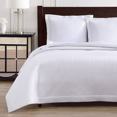 Diamond Quilted Coverlet Set