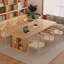 Bureau rectangulaire en bois massif Burlywood-575708355
