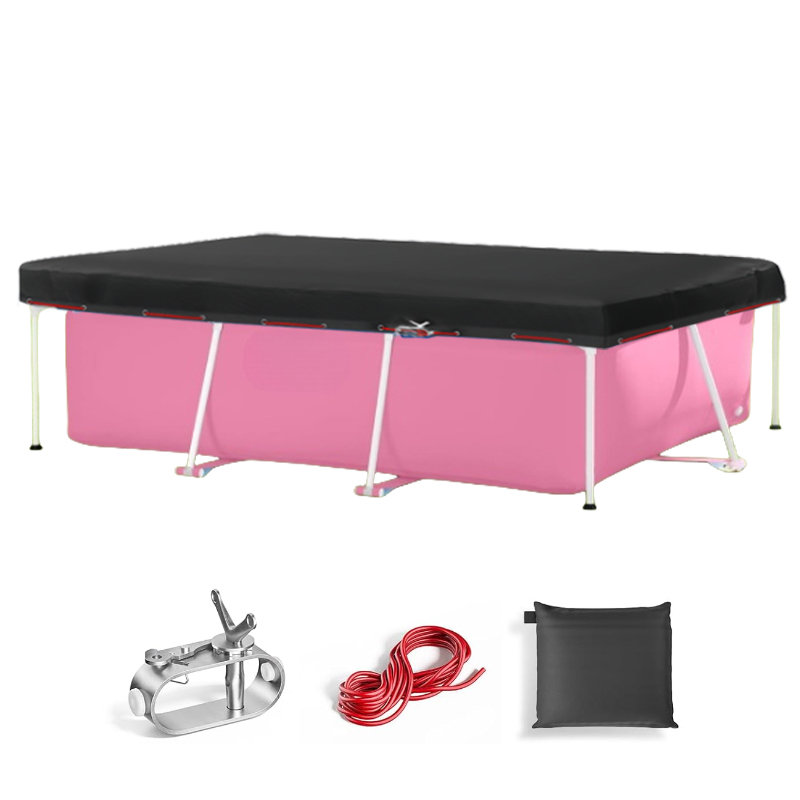 Couverture rectangulaire pour piscine, H 11,8 po x l 168 po x P 96 po