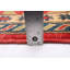 Tapis rouge en laine noué à la main de conception unique 8 pi 3 po x 11 pi 8 po New Age