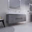 Ensemble de meuble-lavabo mural double 60 po Babajide-663310712