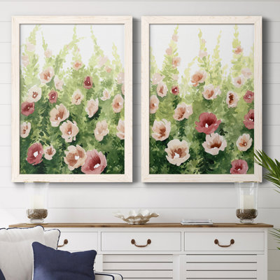 Sunlit Flora I, toile encadrée de qualité supérieure - prête à être accrochée