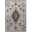 Tapis décoratif beige multicolore à motif frangé et lavable à la machine-1803989493