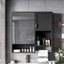 Armoire de salle de bain murale moderne avec fonctions multiples et design élégant-988527268