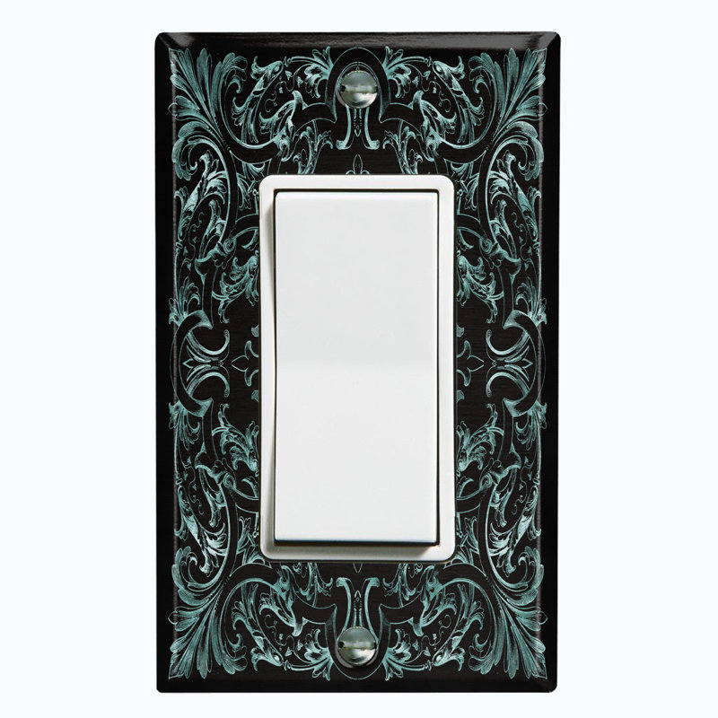 Plaque murale décorative / bascule 1 sarcelle French Victorian Frame