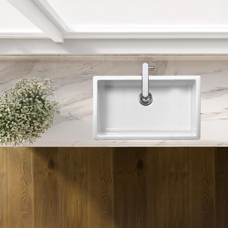 24'' L Single Basin Kitchen Sink, 10" H x 24" L x 18" W