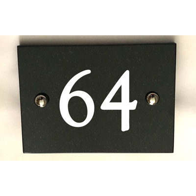 Brumby 10cm H Reflective Stone House Number