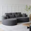Canapé modulaire surdimensionné désossé surdimensionné Boneless, canapé en nuage courbé extra large et large à 4 places de 105 pouces avec 7 coussins, canapé-lit combiné gratuit pour le salon, la chambre à coucher-2097721531-2097721529