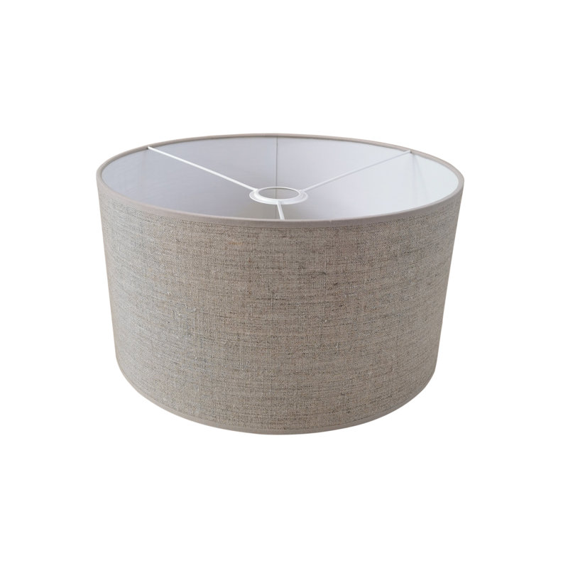 Araminta 1 - Light Drum Pendant, Dark Grey, 25cm H x 40cm W x 40cm D