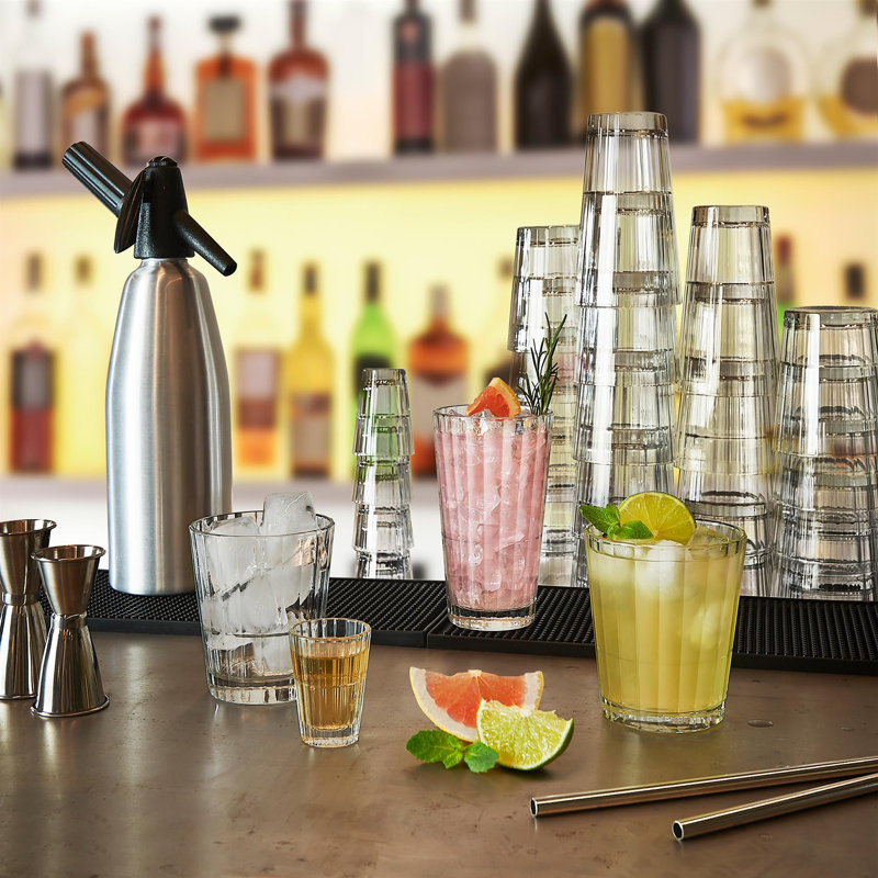 Oxford Bar Stacking Double Whisky Glasses - 374ml