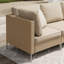 Canapé modulaire d'extérieur en osier 57,8 po Aten-356704521