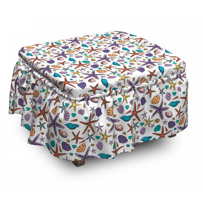 Box Cushion Ottoman Slipcover