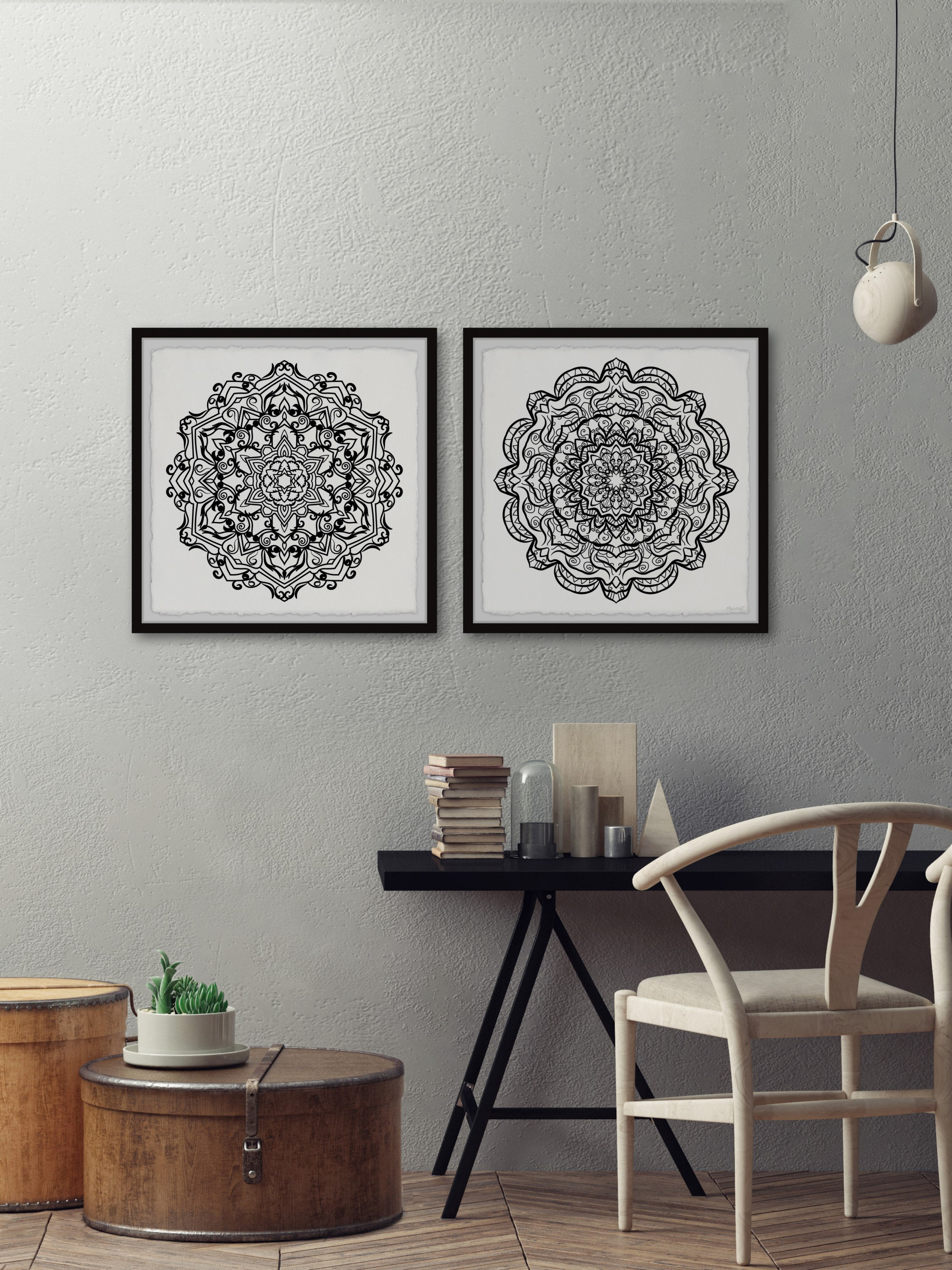 2 Piece Picture Frame Print Set