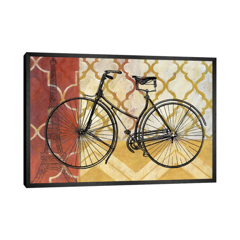 Cyclisme III 1 Piece Wall Art on Canvas, 101.6 cm H x 66.04 cm W, Black Framed